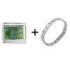 Hebrew  Book  Combination  Italian   Charm  Bracelet