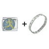  Runner  Combination Italian Charm Bracelet
