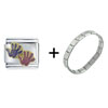 Handprints Italian  Charm   Bracelet 