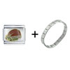  Santa   Hat  Italian Charm Bracelet
