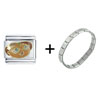  Indian  Girl Italian Charm Bracelet