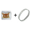 Orange  Cat  Italian Charm Bracelet FBT_X2_V607Z_PG_STARTER