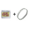 Heart My Mommy Italian Charm Bracelet