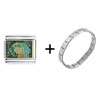 Anime Girl Italian Charm Bracelet