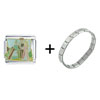 Jack  &amp; The  Beanstalk  Italian Charm Bracelet