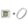 Woman In  Bikini  Italian Charm Bracelet