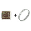 Merry  Christmas   Italian  Charm Bracelet