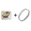 Jolly Snowman Italian Charm Bracelet
