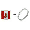 White Coors Light Beer  Can  Italian Charm Bracelet