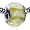 Yellow Flow Murano Glass European Beads