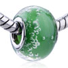 Green Murano Glass European Beads