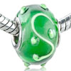 Pale Green Lettern S Murano Glass European Beads