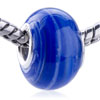  Blue  Lines  Murano   Glass  European Beads