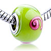 Cream And Rose Murano Glass European Beads