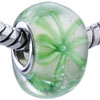 Translucent Leaf Murano Glass European Beads