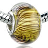 Sienna Straggly Line Murano Glass European Beads