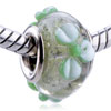 Gold Flower Murano Glass European Beads
