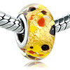 Dark Red Fish Circling Murano Glass European Beads