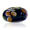 Brown Floret Murano  Glass  European Beads