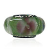 Encased Pink Peach Blossom Murano Glass European Beads