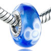 Pale Blue Floret Murano  Glass  European Beads