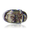Pale Brown Flower Murano  Glass  European Beads