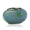  Turquoise  And Green Dots Murano Glass European Beads