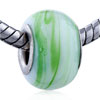 Pale Green Wreathe Murano  Glass  European Beads