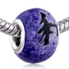 Chinese Peace Purple Polymer Clay European  Beads 