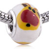Yellow Animal Polymer Clay European  Beads 