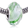 Pale Green Translucent Murano Glass European Beads