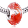 Red Translucent  Murano   Glass  European Beads