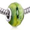 Yellow Green Murano Glass European Beads