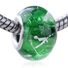  Silver   Foil  Straggly Line  Murano   Glass  European  Beads 