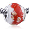 Peony Bunch Ceramic European  Beads 