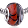 Black Seaweed Murano Glass European Beads GB_AG303_X01