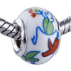 Pugster White With Frog Pattern European Beads