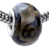 Dim Gray Swirl  Murano   Glass  European Beads