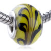 Black Seaweed Murano Glass European Beads GB_AG49_X11