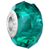 Dark Cyan Murano Glass European Beads