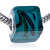 Black Weeds Murano  Glass  European Beads