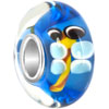 Blue With Cute Dragonfly Murano Glass Style Pandora Beads