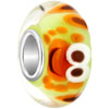 Light Green With Yellow White And Brown Crab All Brands Murano Glass Beads...