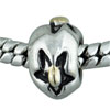 And Flower Patterned Two Tone Plated European Beads