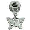 Sparkling Butterfly Dangle European Beads