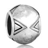 With Eccentric Shapes Silver Plated European Beads