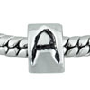  Letter  A Silver Plated European Beads