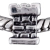 Castle Top Silver Plated European Beads