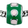  Pink  Circles And Squares  Round  European Beads