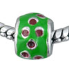 Red Polka Dots European Beads